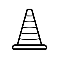 Construction Barrier Marking Off a Work Zone for Safety and Security