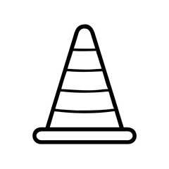 Construction Barrier Marking Off a Work Zone for Safety and Security