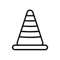 Construction Barrier Marking Off a Work Zone for Safety and Security