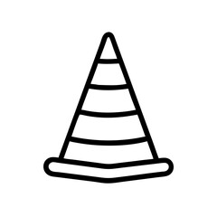 Construction Barrier Marking Off a Work Zone for Safety and Security