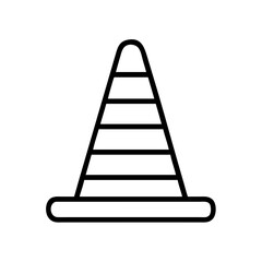 Construction Barrier Marking Off a Work Zone for Safety and Security