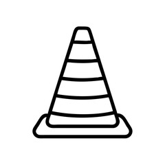 Construction Barrier Marking Off a Work Zone for Safety and Security