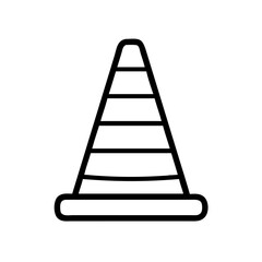 Construction Barrier Marking Off a Work Zone for Safety and Security