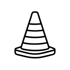 Construction Barrier Marking Off a Work Zone for Safety and Security