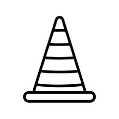 Construction Barrier Marking Off a Work Zone for Safety and Security