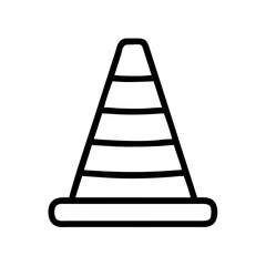 Construction Barrier Marking Off a Work Zone for Safety and Security