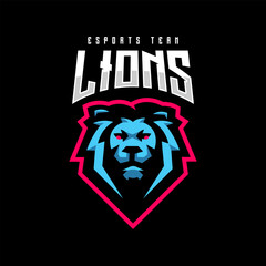 Lion esport gaming logo