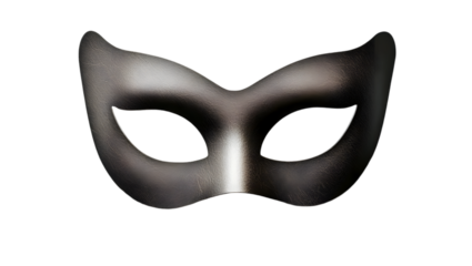 Silver Mask Isolated on Black