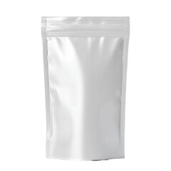 A white pouch mockup. This blank bag is perfect for showcasing product branding. The packaging is designed to attract the attention of customers.