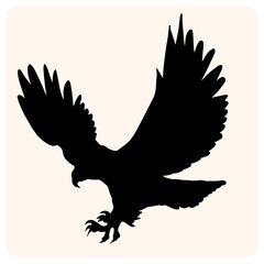 Fototapeta premium Bald Eagle Silhouette