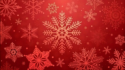 Geometric Folk Motif In Red And Beige Colorway. Seamless Pattern.