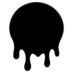 dripping circle silhouette