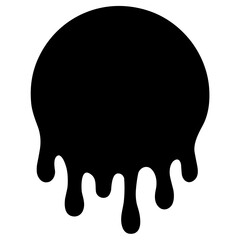 dripping circle silhouette