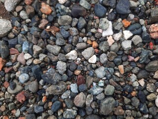 A close up Various small stone