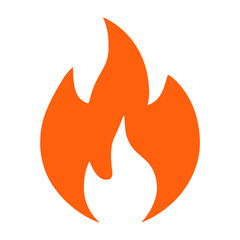 solid orange flame icon
