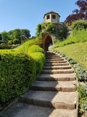  Exploring the beautiful English formal gardens near Belvoir Castle in Nottinghamshire, UK