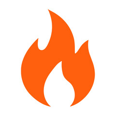 solid orange flame icon