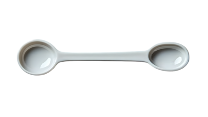Double Ended Spoon on Transparent Background