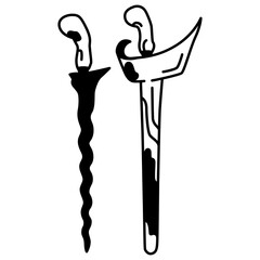 keris pusaka  Illustration