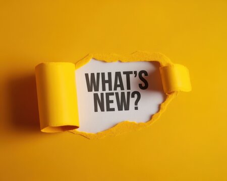 Discover What's New: Unveiling Fresh Updates and Information in a Vibrant Yellow Design