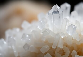 close up of a bunch of crystals