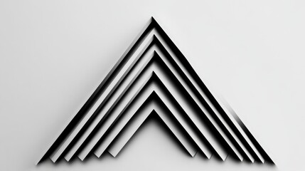 Obraz premium Abstract design featuring layered triangular shapes creating a dynamic visual effect
