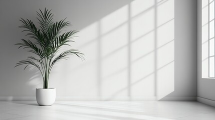 Elegant indoor plant in modern bright space.