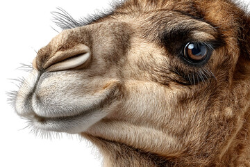 Obraz premium Closeup of a Camels Face Desert Animal Portrait Wildlife Photography