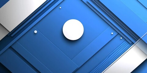 Obraz premium Abstract geometric design with layered shapes.