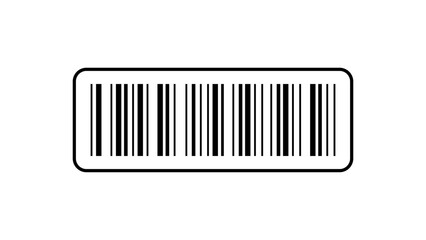 Realistic barcode symbol. Barcode icon isolated on white background