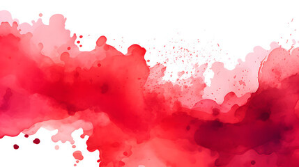 Obraz premium Vibrant Red Watercolor Background for Diverse Textures and Backgrounds