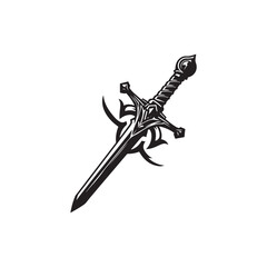 Excalibur (King Arthur's sword) Vector (8).eps