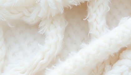 close up of a white fur texture
