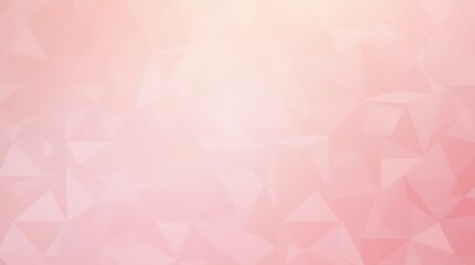Naklejka premium Soft Rose Geometric Gradient A gentle pink geometric background with soft diamond and triangle patterns blending in a smooth gradient, perfect for romantic or elegant design themes.