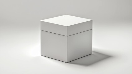 Fototapeta premium white box container template blank package