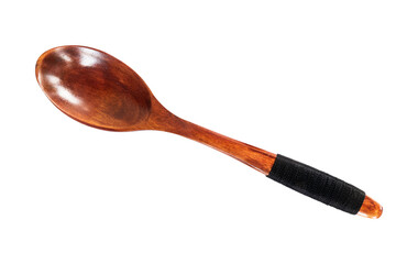 wooden spoon isolated on white