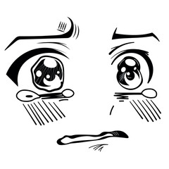 little boy crying eyes in Anime, created on May 11, 2025 in Cirebon, West Java, Indonesia