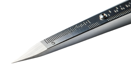 Metal Tool with Measurement Markings