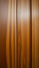 close up of a wooden cabinet door