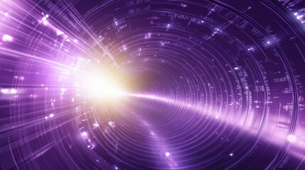 Purple digital tunnel (1)