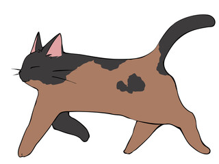 サビ ねこ 歩く