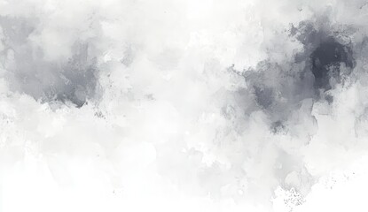 Abstract monochrome watercolor washes