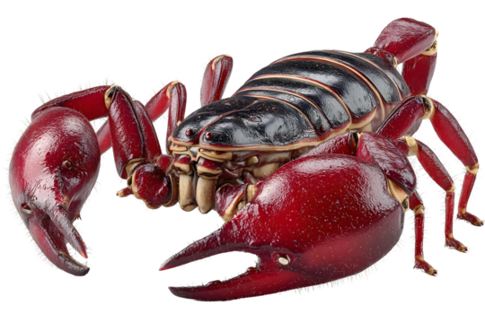 Detailed CloseUp of a Red Scorpions Anatomy