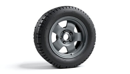 Clean, new tire isolated on white background Perfect for automotive, repair, and transportation related projects , new tire, surface, black