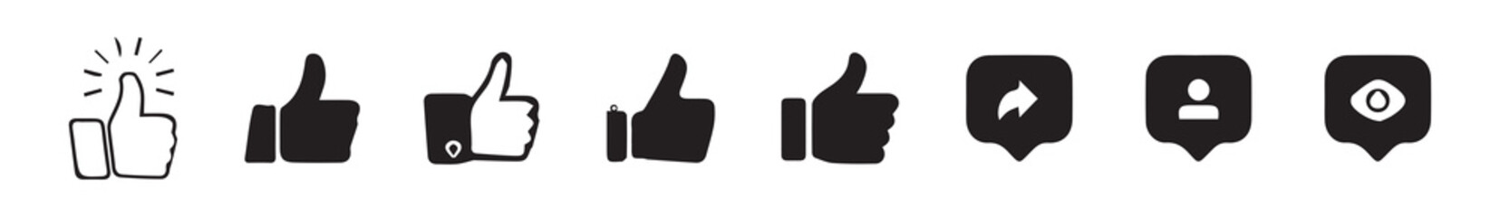 Repost, heart, like,user social media icon.Social media notification vector icon set. Like icon button , thumb up icon.share icon button. vector illustration eps 10.