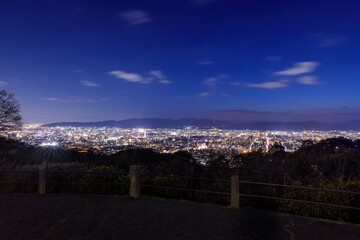 【夜景100選】京都府、将軍塚より眺める京都市街の夜景