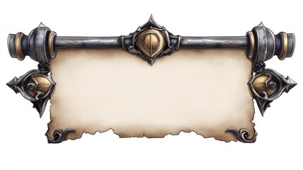 Ornate Scroll Banner