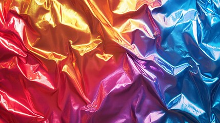 Obraz premium wrinkled dual-tone holographic metallic Photography background
