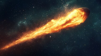 Fototapeta premium Fiery comet tails burst like fireworks, cosmic smoke swirls , galaxy, gas. [Toxic Carnival] | Venom Balloon | bursting gas. Illustration