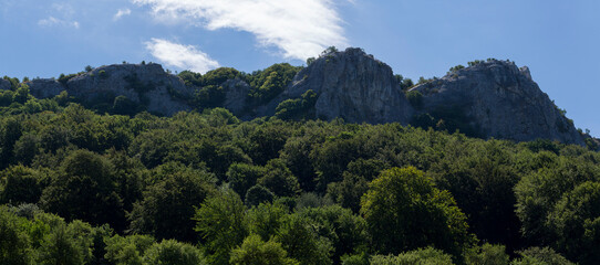 Balkan mountain range, known locally also as Stara planina. The mountain chain of the folded...